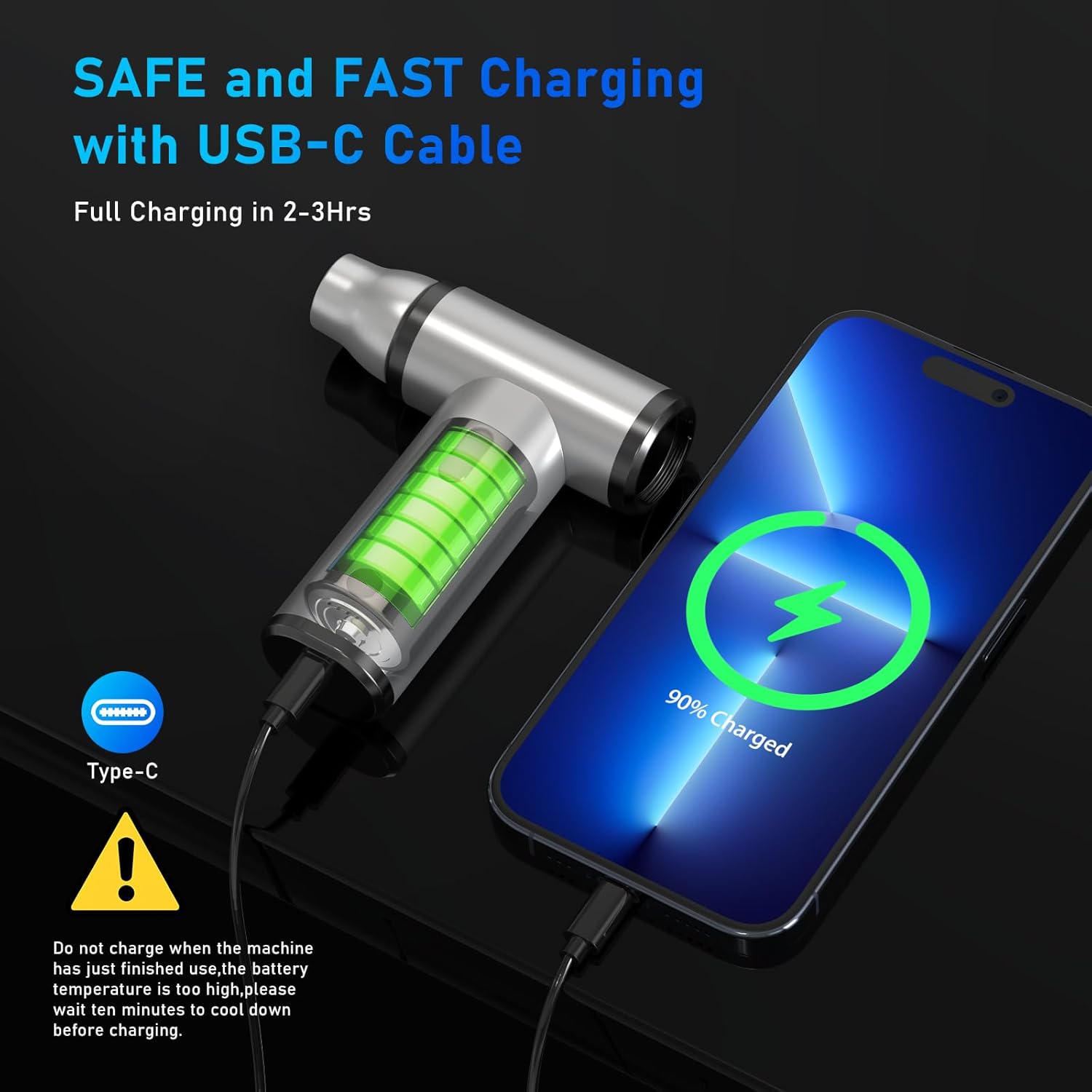 Compressed Air Duster, 300000RPM Air Duster Electric Cleaner for Keyboard, PC Deep Cleaning, Cordless Air Blaster, Replace Compressed Air Can-No Canned Air Duster,Rechargeable Air Blower