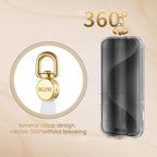 OUTXE Phone Tether Tab Rotatable 360°, 4 Pack Phone Lanyard Patch for Phone Strap Compatible iPhone & Other Cell Phone (White)