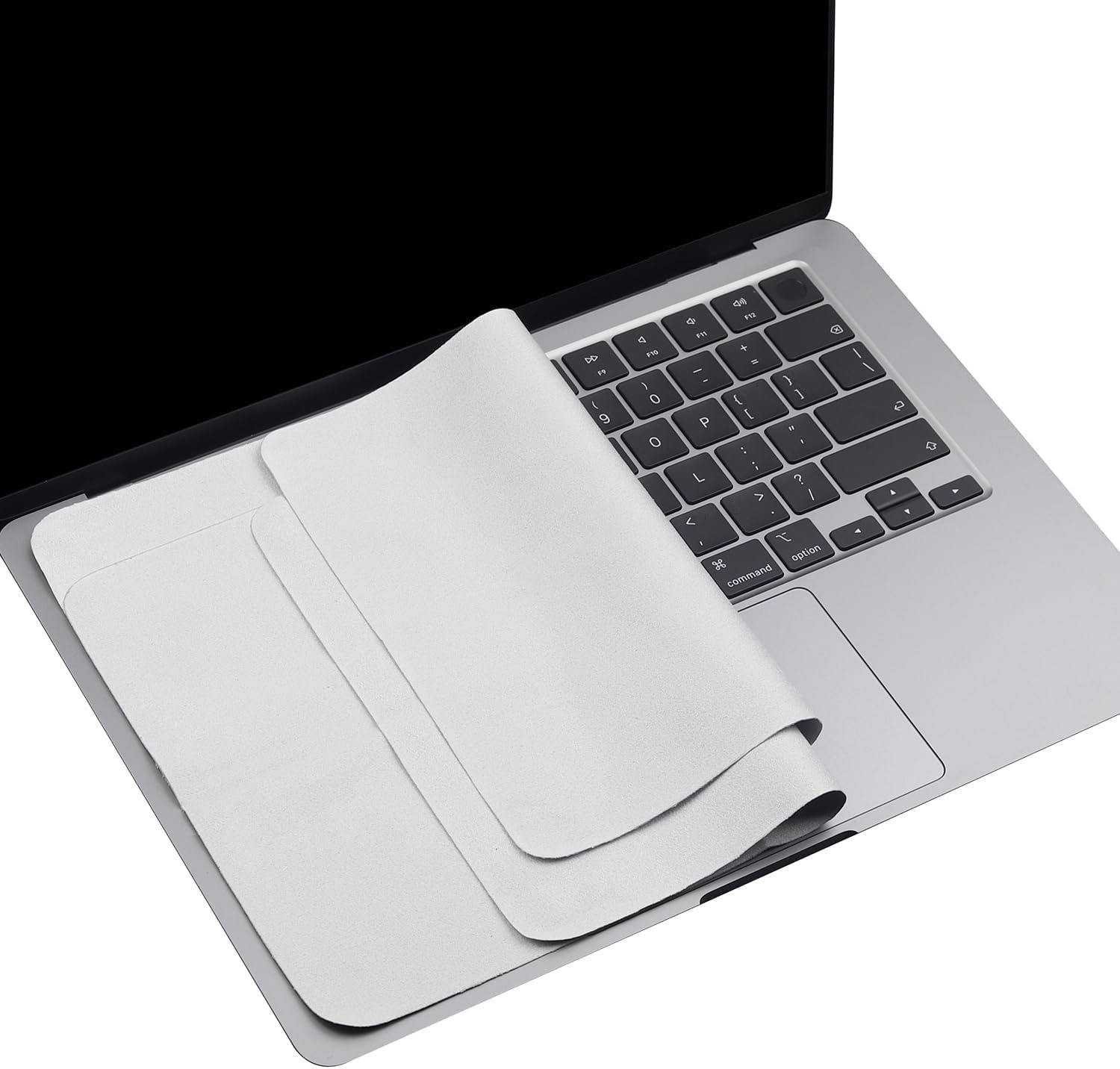 2 Pack Microfiber Liner Cleaning Cloth 15" 16" MacBook Air/MacBook Pro Screen Keyboard Imprint Protection, Keyboard Protector Compatible with MacBook Air 15.3" /MacBook Pro 15"/MacBook Pro 16"