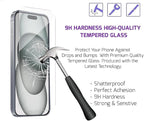 Tempered Glass Screen Protector for iPhone 15 Plus Clear (3 Pack)