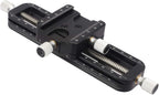 Haoge FM-160 Wormdrive Macro Rail for Macro Photography Track, Focus Stacking Precision Focus Slider/Close-up Shooting Clamp Plate Fine-Tuning Screw Rod