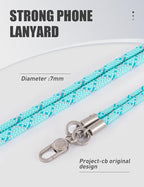 project-cb Phone Lanyard×1,Phone Tether Tab×2, Crossbody Cell Phone Lanyard,Rope Lanyard,Universal Adjustable Phone Strap(Verdant-S)