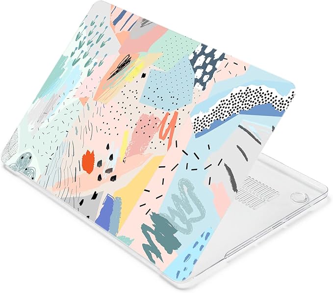 LanBaiLan Compatible for MacBook Pro 13 inch with Touch Bar 2022 2020 2019 2018 2017 2016 M1 M2 Chip A2338 A2289 A2251 A2159 A1989 A1706 A1708, Laptop Hardshell Case & Keyboard Cover, Graffiti