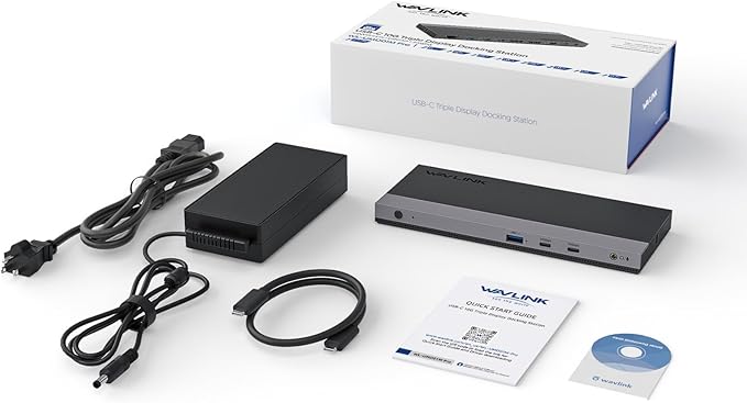 Laptop Docking Station, Docking Station 3 Monitors with 2* DP+HDMI, 130W PD Charger, USB-C/A 10Gb, 3* USB-A 5Gb, Audio, Gigabit Ethernet, TF/SD for Lenovo HP Dell, Windows System Computer