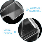 DOITOOL Clear Acrylic Keyboard Cover Protector -Cat, Desktop Keyboard Protector Mechanical Keyboard Cover Computer Keyboard Accessories (18.6 x 5.9X 1.8inch)