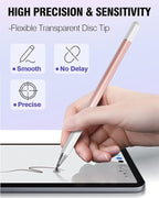 Stylus Pens for Touch Screens, 2 in 1 High Precision Universal Stylus Pen for iPad Compatible with Apple, iPhone, iPad, Android, Samsung Tablets, Phones, 3 Pack-Black,Gold,White