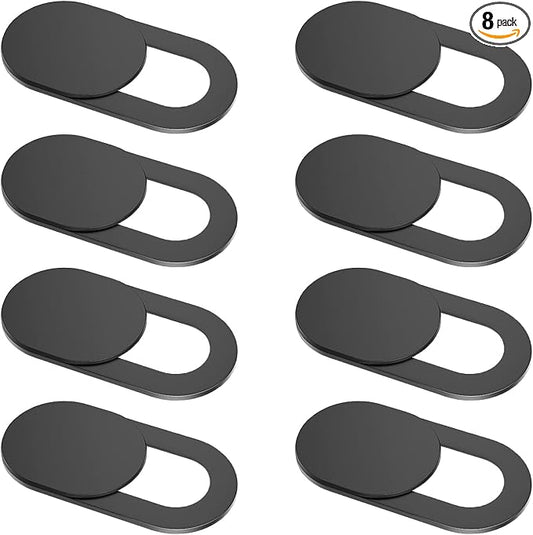 Laptop Camera Cover Slide, [8 Pack] Ultra-Thin Webcam Cover Compatible with MacBook,Laptop,PC,Computer,iMac,iPad, iPhone 6/7/8 Plus. 0.022in Thick Web Blocker Protect Your Privacy and Security