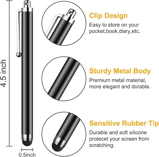 Stylus Pens for Touch Screens,SLKIJDHFB 20 Pack Universal Capacitive Touch Screen Pens for iPad,Tablets,Samsung Galaxy,Smartphones,All Universal Touch Screen Devices