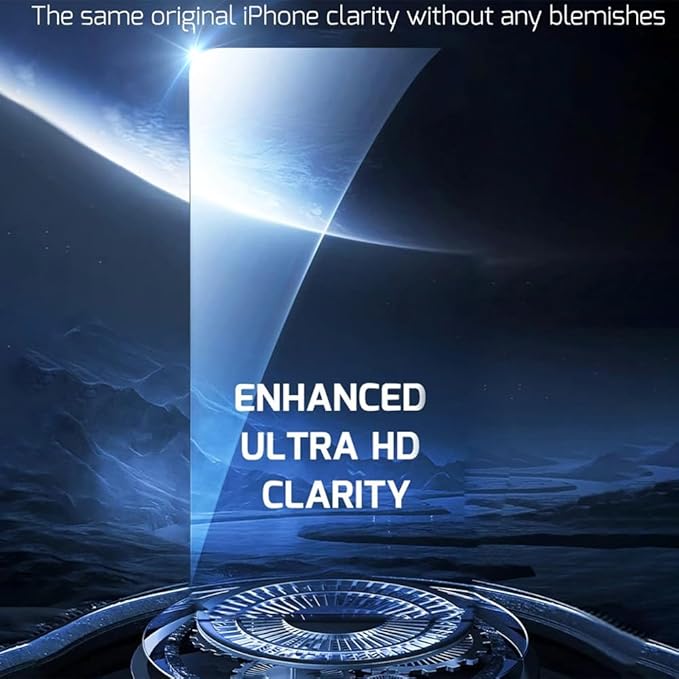 Tempered Glass Screen Protector for iPhone 15 Plus Clear (3 Pack)