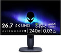 Alienware 27 4K QD-OLED Gaming Monitor AW2725Q - 26.7" 4K UHD QD-OLED 240Hz 0.03ms, NVIDIA G-SYNC Compatible, AMD FreeSync Premium Pro, VESA AdaptiveSync, Dolby Vision, VESA DisplayHDR True Black 400