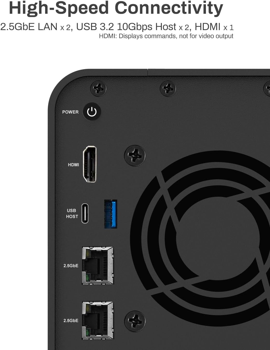 TERRAMASTER F2-424 NAS Storage 2Bay - N95 Quad-Core CPU, 8GB DDR5 RAM, 2.5GbE Port x 2, Network Attached Storage with High Performance (Diskless)