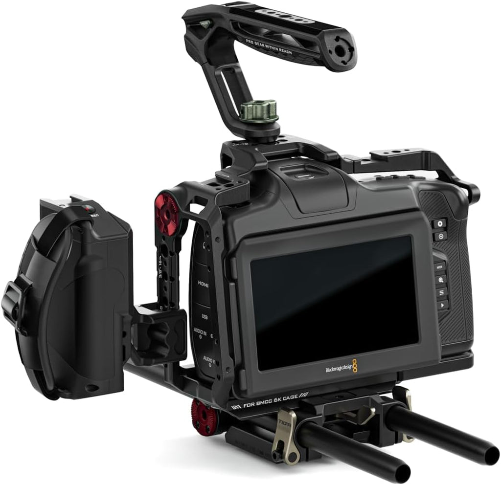 Tilta Advanced Kit for BMCC 6K | Includes Full Cage, Top Handle, Adv. Side Handle, Baseplate, and More | Compatible with Black Magic Design Cinema Camera 6K | Cold Shoe/Arri Rosette/NATO Rail