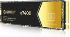 ORICO 1TB NVMe SSD PCIe 4.0- Up to 7400MB/s, M.2 2280 PCIe 4.0X4 Internal Solid State Drive, Fast Heat Dissipation, Compatible with macOS Windows for Gamers and Creators-e7400
