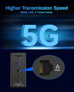 TERRAMASTER F4 SSD NAS Storage - 4Bay All SSD NAS Server N95 QuadCore CPU, 8GB DDR5 RAM, 5GbE Port, Palm-Sized High-Performance Network Attached Storage (Diskless)