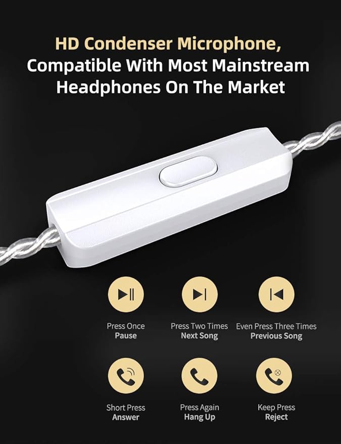 KZ ZSN Pro X in Ear Monitor Earphone 1BA 1DD Wired Earphone HiFi Sport Gaming Earbuds Headphones Compatibility for Phone Computer Tablet