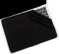 3 Pack Microfiber Liner Cleaning Cloth 13" with Screen Keyboard Imprint Protection, Laptop Keyboard Protector Compatible with MacBook Pro/AIR 13" and MacBook PRO 14"-Black