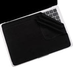 3 Pack Microfiber Liner Cleaning Cloth 13" with Screen Keyboard Imprint Protection, Laptop Keyboard Protector Compatible with MacBook Pro/AIR 13" and MacBook PRO 14"-Black