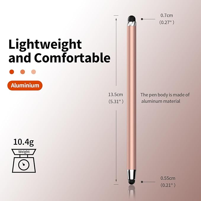 10 PCS Stylus,Stylus Pen for Touchscreen,Stylus 2-in-1 High Sensitivity & Precision Suitable for All Touch Screens of iPhone/ipad/Android Tablets(10 Stylus Pen + 20 Tips)