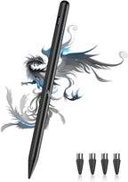 Stylus Pen for Android Tablet/Phone Pom Tips Fast Charge Stylus Pen for iPhone Magnetic Active Pencil Compatible with Samsung A9+, iPhone, Lenovo and Other Android Smartphone and Tablet Devices-Black