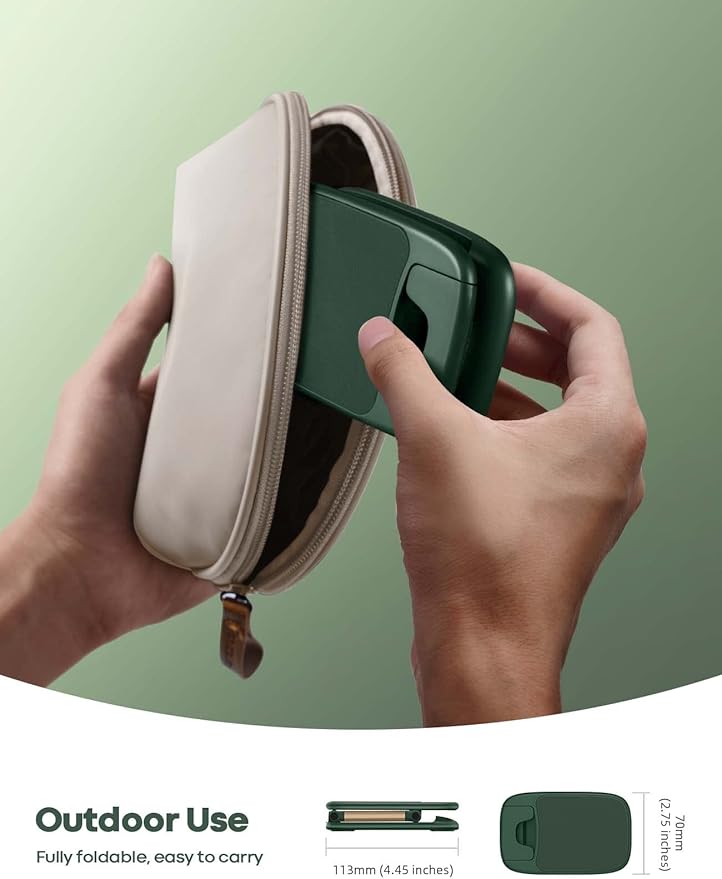 Lamicall Adjustable Phone Stand for Desk - Foldable Phone Holder Cradle Dock for iPhone 16 15 14 Pro Max Plus, 13 12 Pro Max Mini, 11 Pro, Xs, XR, X, 8, 6s, Samsung S23, 4"-8" Mobile Phones - Green