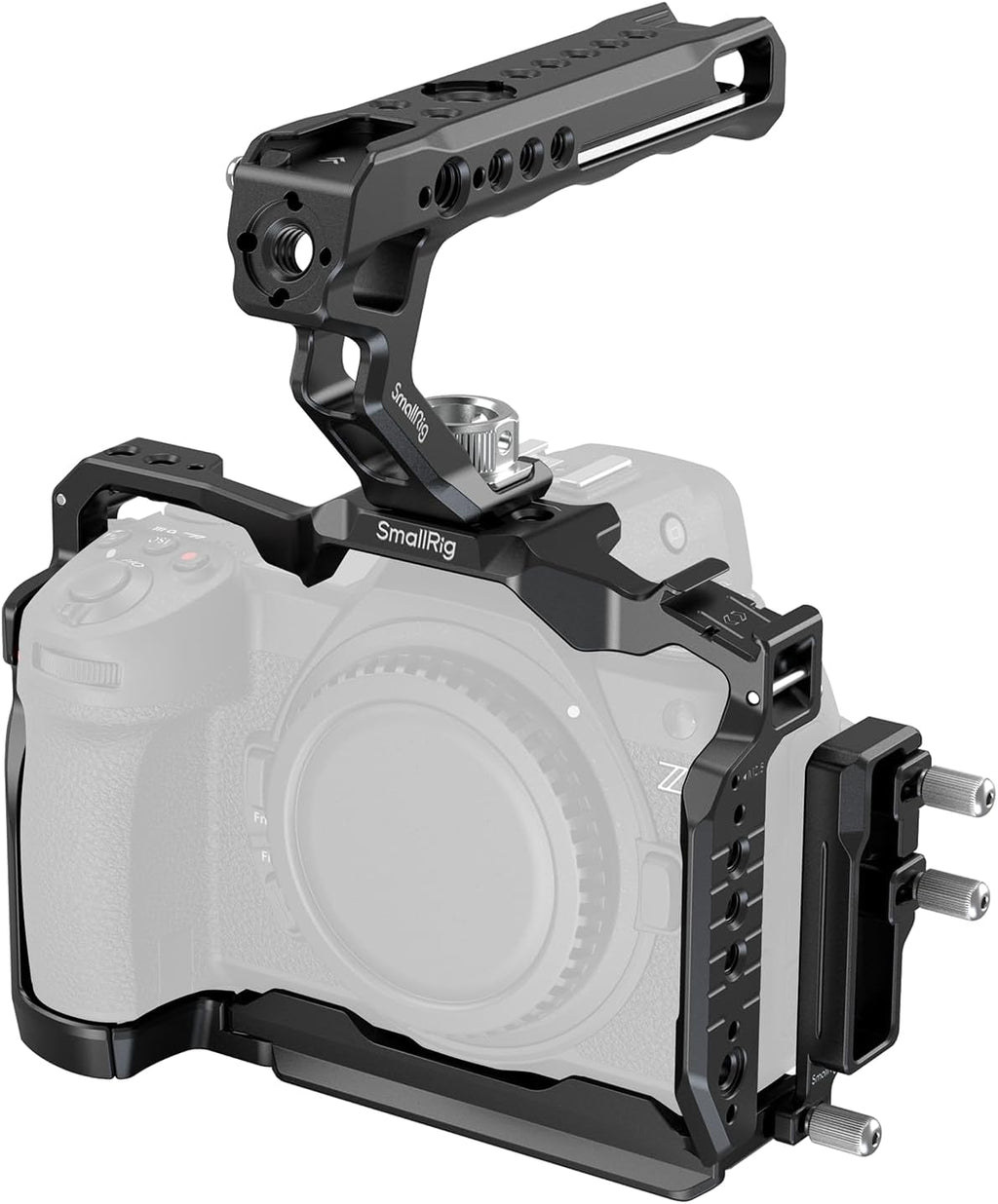 SmallRig Z6 III Camera Cage Kit for Nikon Z6 III, with Top Handle and Cable Clamp, Aluminum Alloy Camera Full Cage Kit with Anti-Twist Design, Built-in Quick Release Plate for Arca-Swiss - 4520
