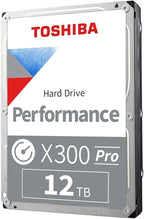 Toshiba X300 PRO 16TB High Workload Performance for Creative Professionals 3.5-Inch Internal Hard Drive – Up to 300 TB/Year Workload Rate CMR SATA 6 GB/s 7200 RPM 512 MB Cache - HDWR51GXZSTB