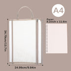 10 Pack Colored Mesh Zipper Pouch Bags, Double-Layer Nylon Puzzle Building Block Sets Toy Storage & Organization, Breathable See Through A4 Zipper Pouch with Handle for School Office Games