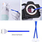 K&F Concept Full Frame Sensor Cleaning Kit - 16pcs Sensor Cleaning Swabs, 20ml Sensor Cleaner & Gloves, Cameras Lens Cleaning Kit Compatible with Sony Nikon Canon FF CCD CMOS Sensors