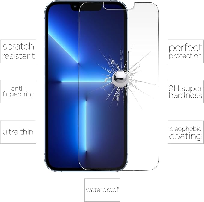For iPhone 14 Plus and 13 Pro Max Screen Protector Tempered Glass (14 PLUS / 13 PRO MAX)