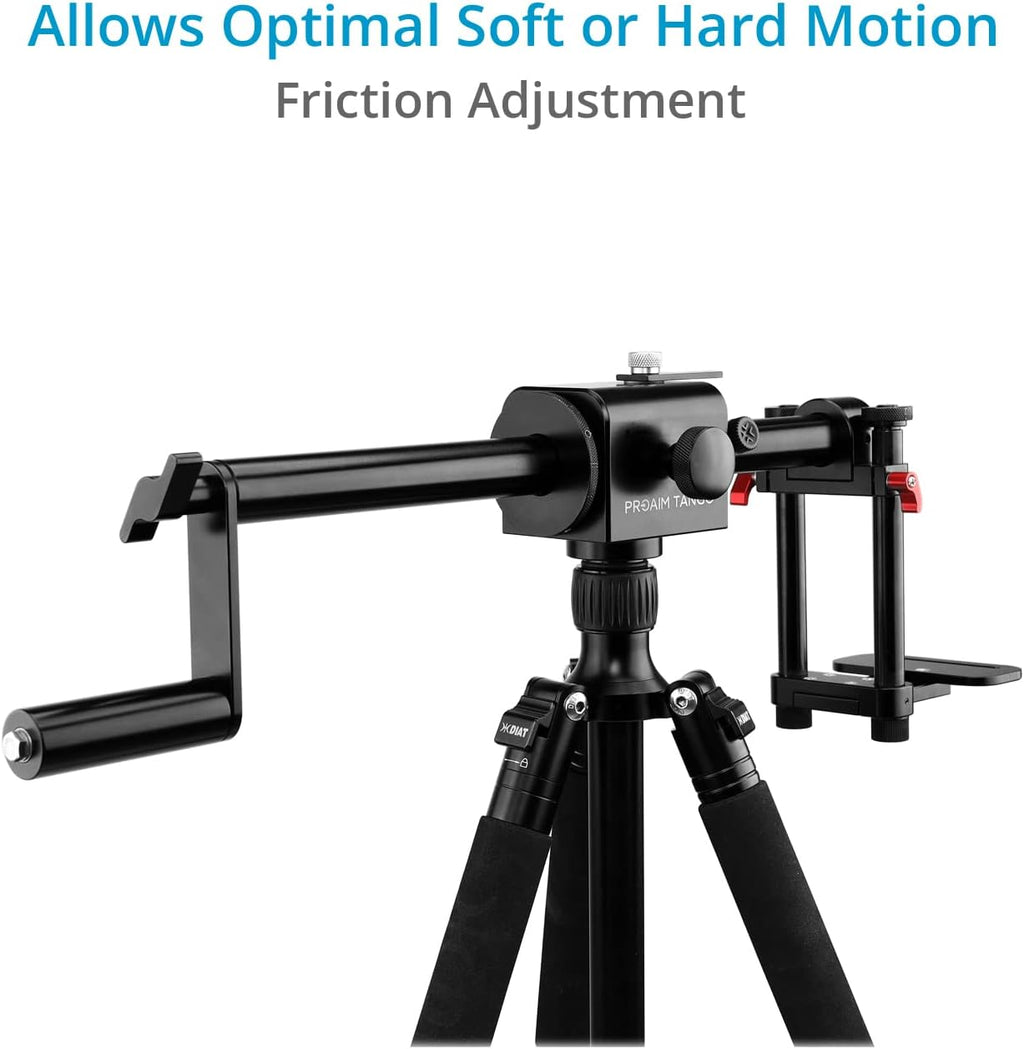 PROAIM Tango 360° Camera Rotating Dutch Angle Rig for DSLR Cameras. Height Adjustable. Payload up to 2.27kg/5lb. (P-TNGO-01)