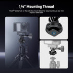 NEEWER Action Camera Cold Shoe Mount Adapter Compatible with GoPro Accessories Go Pro DJI Insta360 AKASO, Metal 1/4" Thread Hot Shoe Mount for Mini Tripod Selfie Stick, 180° Tilt, GP-63