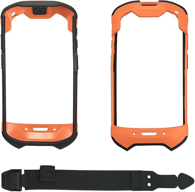 LANADO Protective Case Cover with Handstrap Rugged Boot Carrying Case for Zebra TC51 TC510K TC52 TC56 TC57 Rugged Bumper Case Armor Designed for Zebra Protection Tough Shock Proof,Orange