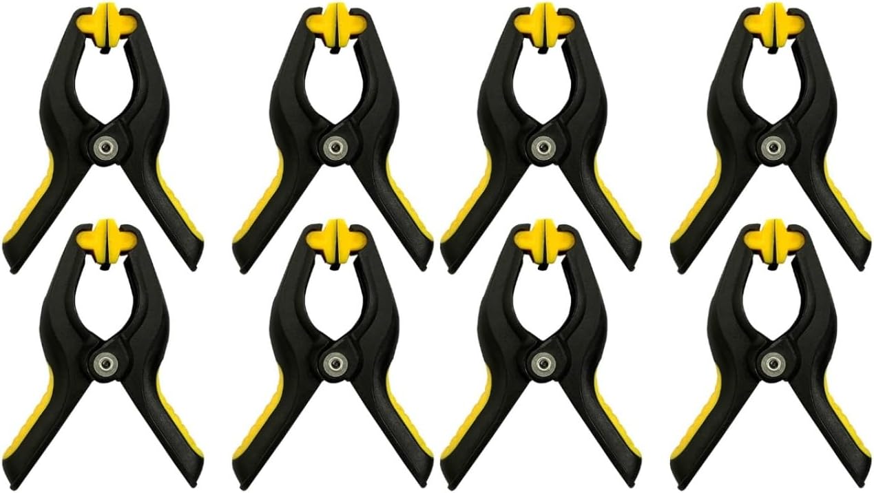 Mikikit 8pcs Screen Repair Clamp Kit Durable Lcd Screen Fastening Tools for Tablets Slip Grip Scratch-resistant Sponge Pad Easy to Use Heavy Duty Fixing Clamps