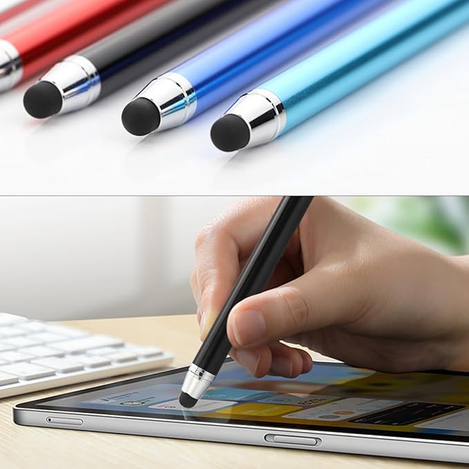 20 Pieces Replacement Tips Touch Screen Pens Tips Silicone Rubber for Touch Pen (Outer Diameter 6mm, Inner Diameter 4mm)