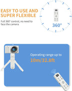 for Sony Camera Wireless Remote Control - Aodelan Rechargeable Shutter Release with OLED Screen for ZV-E10, FX3, a6100, a6400, a6600, a7 III, a7R III, DSC-RX100 VII, ZV-1; Replace Sony RMT-P1BT(White)