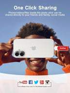 Gulloe 512GB Flash Drive Intended for iPhone, Memory Stick Storage for Photos and Videos Backup, Compatible with iPhone iPad Android PC, Plug and Play, No Application Required (Red)