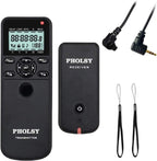 PHOLSY Camera Timer Remote Control with HDR Compatible with Canon R100 R8 R6ii R7 R10 90D 250D 850D 6Dii 7Dii G1Xiii; for Olympus OM-1, EM1X, EM1 II; for Fuji GFX50SII, XT3, XT4, XT5, XT30II