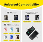 Wireless Lavalier Microphone for Type-C iPhone 15-16 iPad Andriod Series with Charging Case, AI Noise Cancellation Reverberation Lapel Mic for Video Recording YouTube Interview Live Streaming