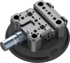 4.5" Suction Cup Camera Mount – Ultimate Car Camera Mount with Cold Shoe, NATO Rail, and Threaded Holes for Cameras, Action Cameras, Phones (4.5")