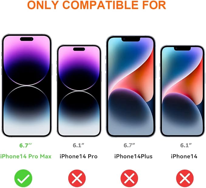 Screen Protector for iPhone 14 Pro Max Blue Light Screen Protector 6.7inch. Anti Blue Light Tempered Glass Film for iPhone 14 Pro Max 3 Pack