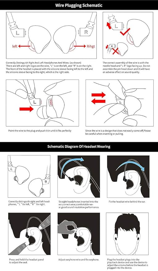 KZ ZSN Pro X Dual Driver in Ear Earphone 1BA 1DD Wired Earphone HiFi Sport Gaming Earbuds Headphones Compatibility for Phone Computer Tablet