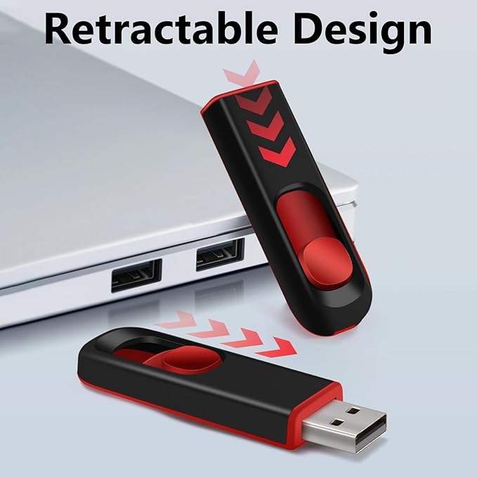 64GB USB Flash Drive 2 Pack 64 GB USB Thumb Drive Memory Stick Jump Drives Pendrive for Storage (2 Colors, 64G)