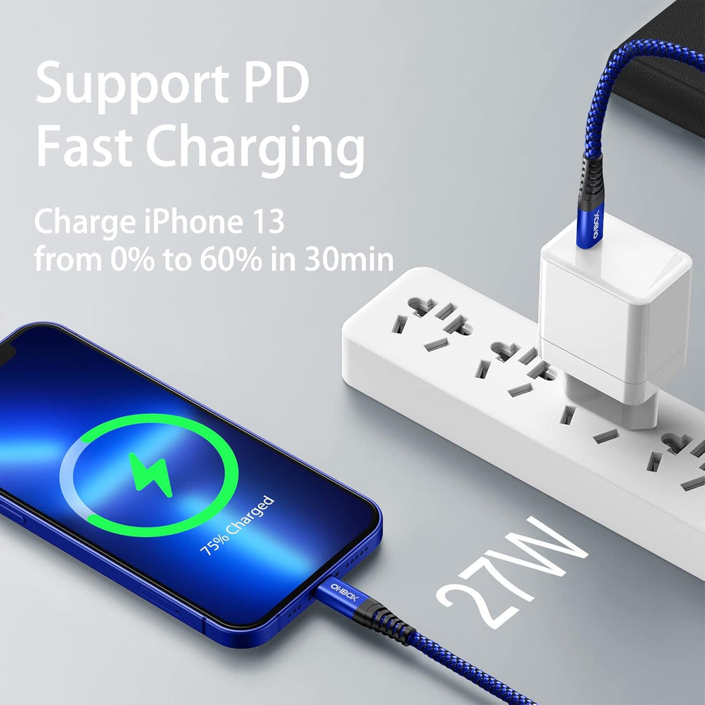 USB C to Lightning Cable 6FT 2Pack Apple MFi Certified iPhone Fast Charger Type c to Lightning CableNylon Braided iPhone Cord Compatible with iPhone 14 13 12 Pro Max 11 X XS XR 8 Plus iPad