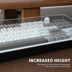 Acrylic Keyboard Dust Cover,60/61/64 Keys Transparent Mechanical Keyboard Protective Cover,Compatible with Computer Gaming Keyboards (11.5''x4.02''x0.87'')