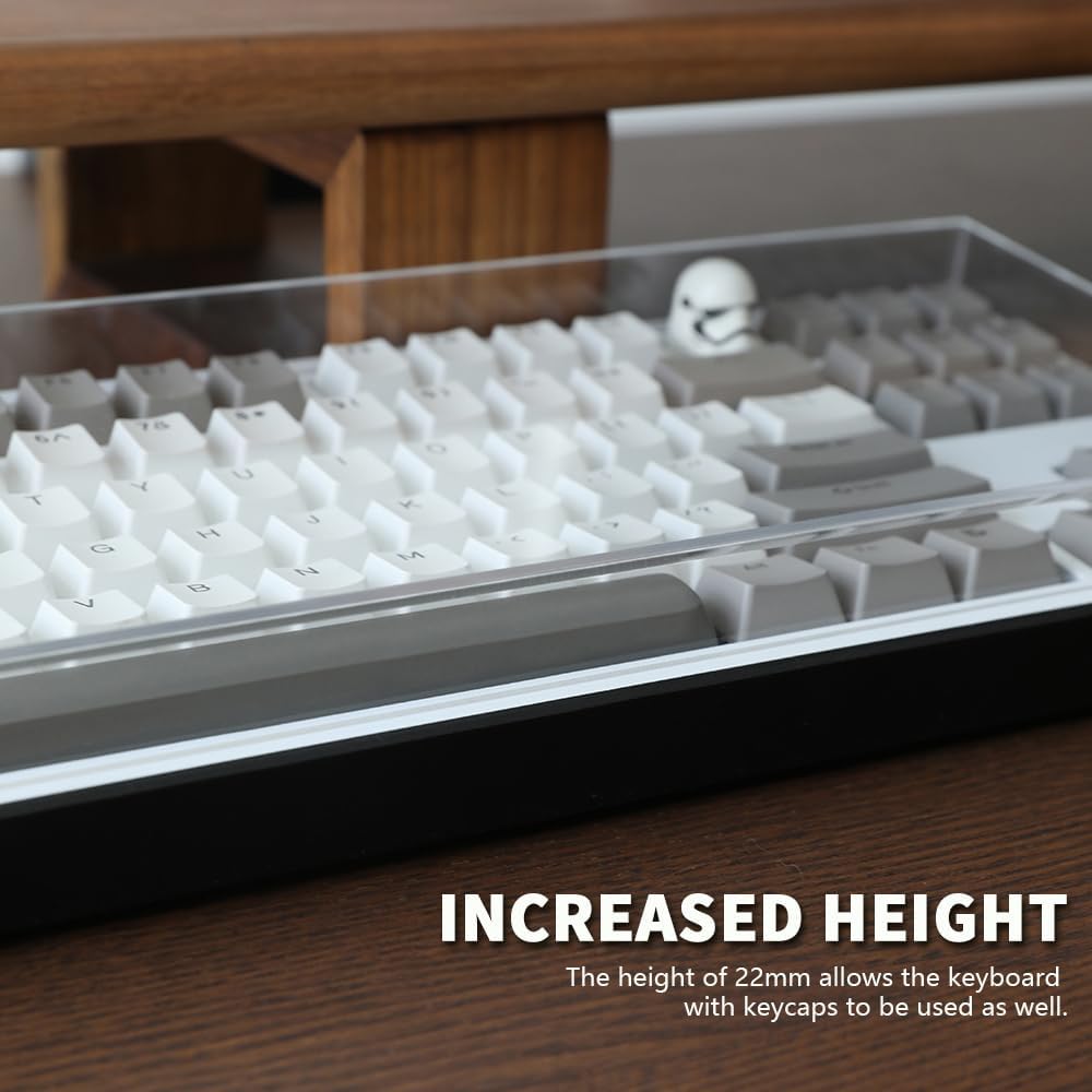 Acrylic Keyboard Dust Cover,60/61/64 Keys Transparent Mechanical Keyboard Protective Cover,Compatible with Computer Gaming Keyboards (11.5''x4.02''x0.87'')