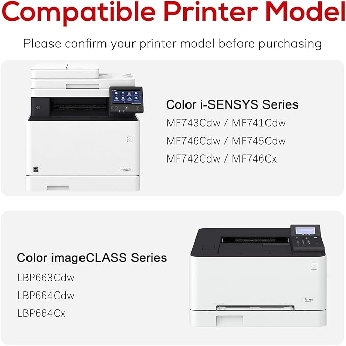 055 High Capacity Toner Cartridge Replacement for Canon 055H 055 Toner Cartridges Set for Canon MF743Cdw Ink Color imageCLASS MF743Cdw MF741Cdw MF741C MF743C Printer (4 Pack)