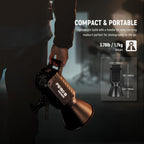 NEEWER FS150B LED Video Light 2.4G/APP Control,130W Bi Color COB Silent Photography Continuous Output Lighting with 4 Types Precise Dimming, 72000lux/1m, 2700K-6500K, CRI 97+,12 Effects, Bowens Mount