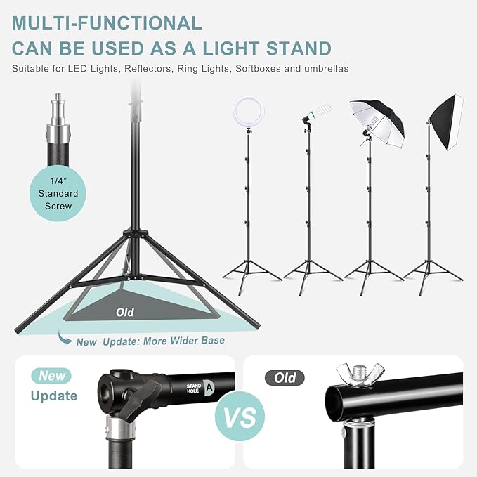 10.2x10Ft Heavy Duty Backdrop Stand, MSKIRA Adjustable Backdrop Support System Kit, Photoshoot Background Stand for Parties, Advertising Display with 6 Clamps, 4 Clips, 2 Sandbags, Carry Bag
