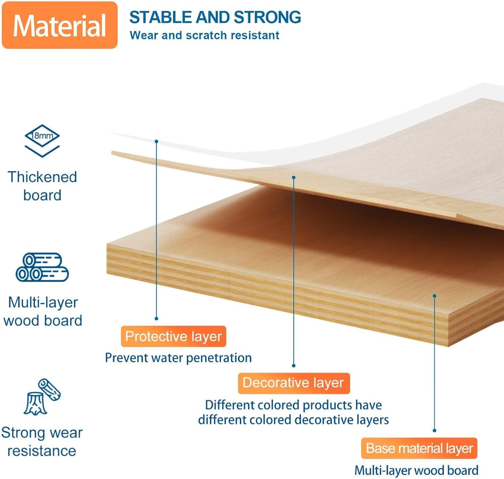 Reception Desk with Counter Modern Checkout Counter with Lockable Drawer Keyboard Tray Receptionist Desk for Office Salon Reception Table L Left 59inch/150cm