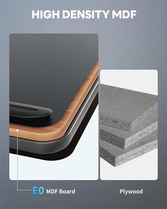 Laptop Desk for Bed with Cooling Fan, SAIJI Height & Angle Adjustable Laptop Stand for Bed, Lap Desk Tray Table, Lightweight Foldable Portable Computer Table for Couch Sofa Chair Floor Desk (Black)